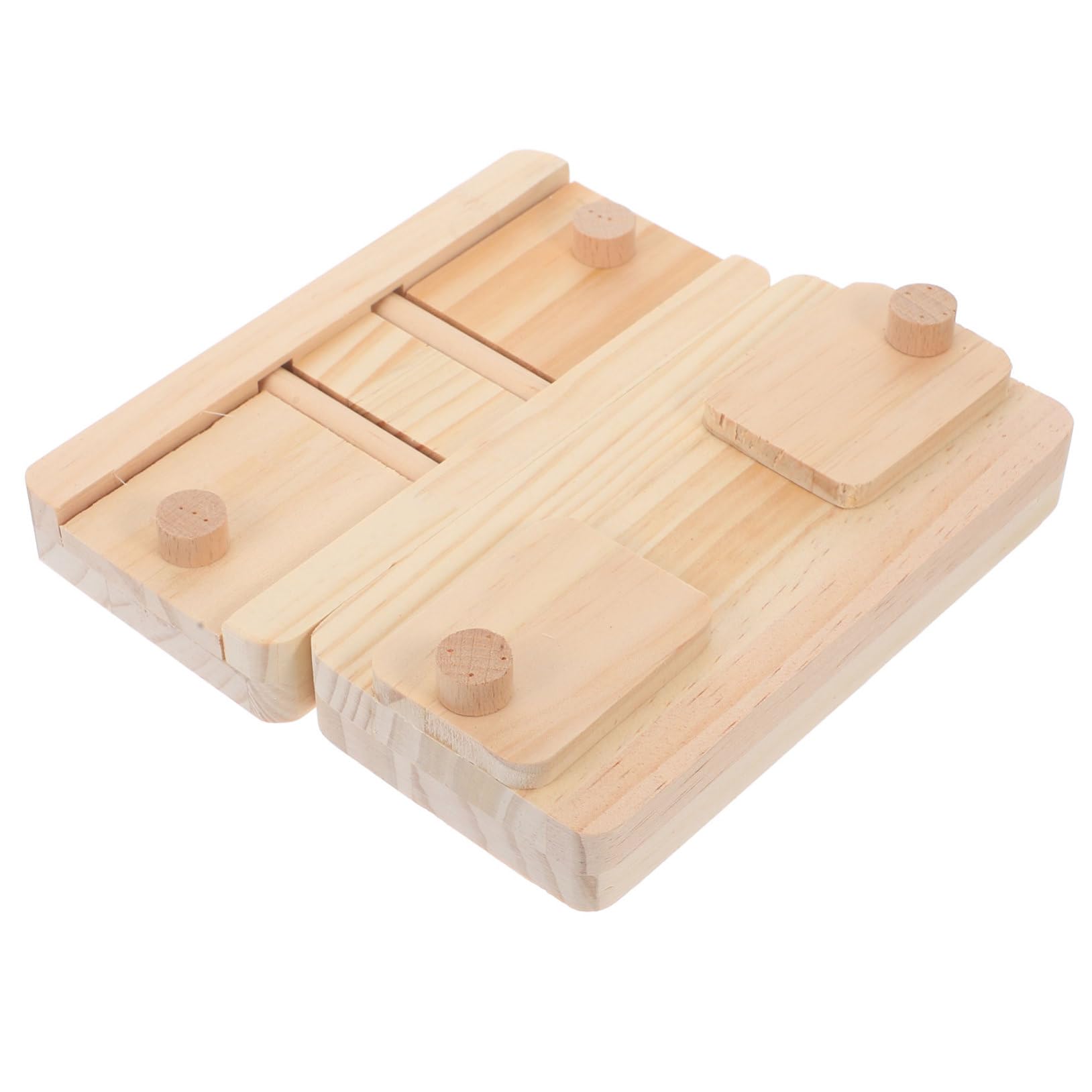 VANZACK 10pezzi Giocattoli Per Criceti Legno Gioco Di Ricerca Del Cibo Per Piccoli Animali Stimola Attività e Esplorazione Naturale Accessorio Divertente Per Criceti e Cavia