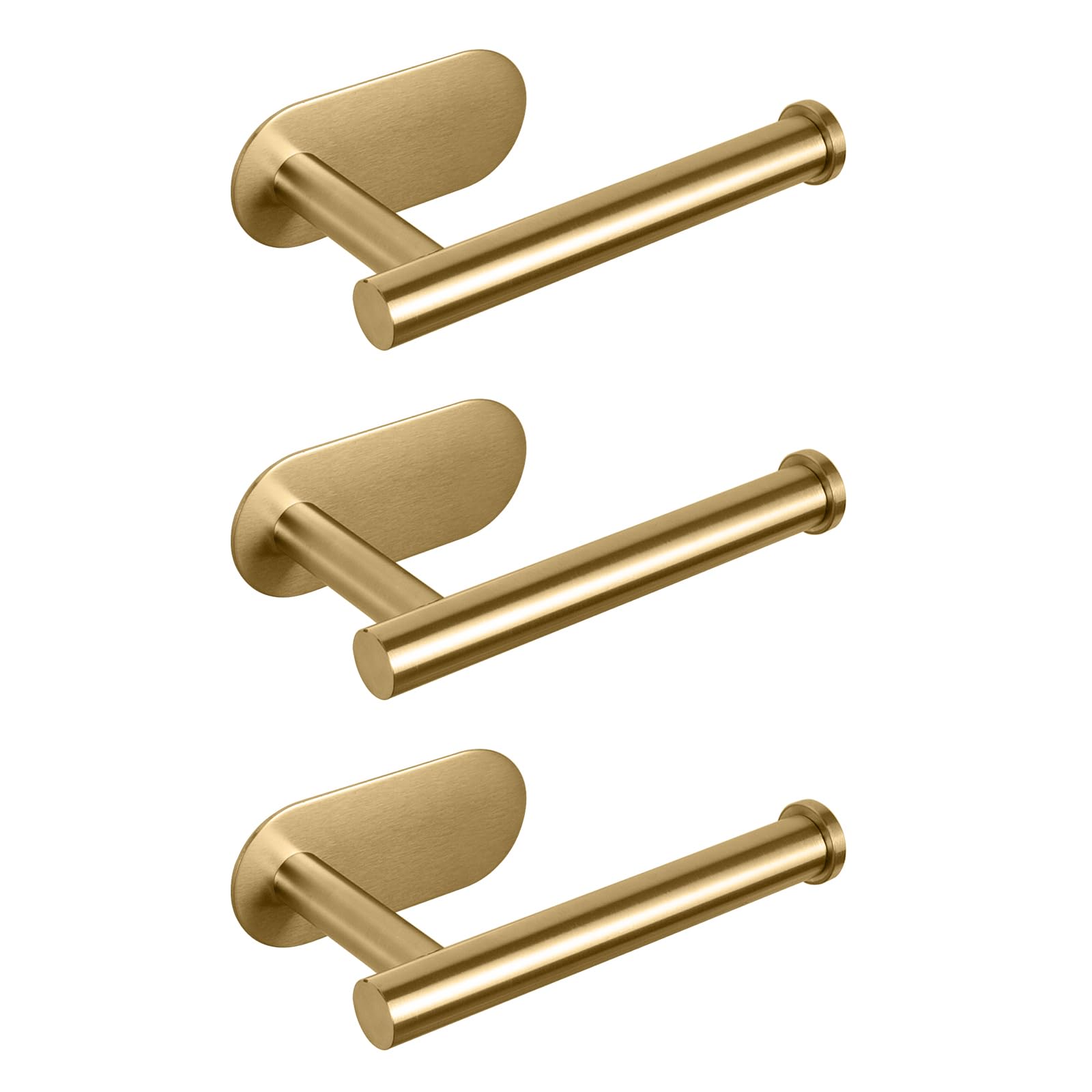 NearMoon Toilet Paper Holder Self Adhesive, Premium Thicken SUS304 Stainless Steel Rustproof Adhesive Toilet Roll Holder no Drilling for Bathroom, Kitchen, Washroom (1 Pack, Brushed Nickel) — Amazon image 11