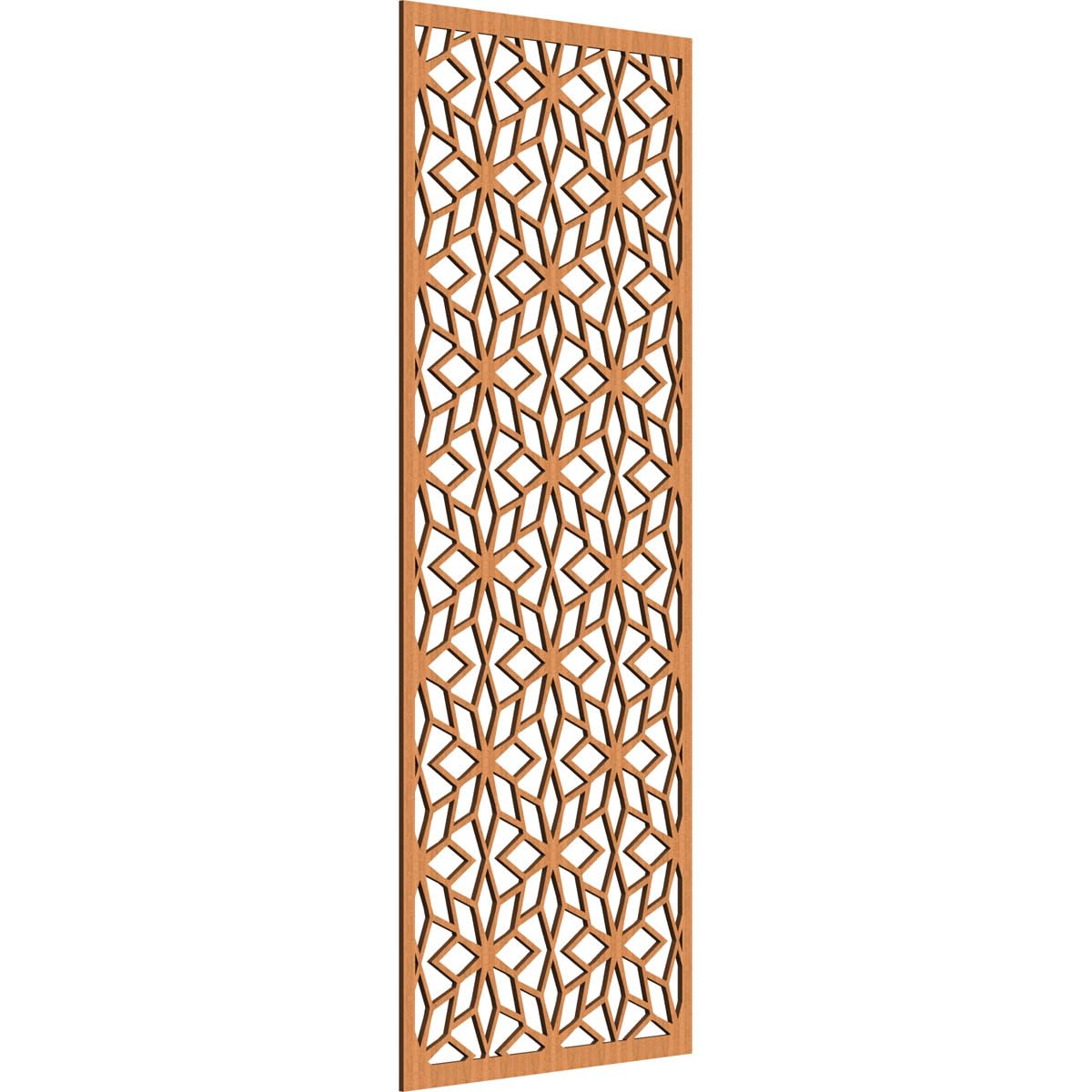 Lake Decorative Pierced Fretwork Wood Wall Panels, 31 3/8"W x 79 3/8"H x 3/8"T, Cherry