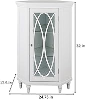 Vista 5 de Teamson Home Armario de piso esquinero independiente Florence