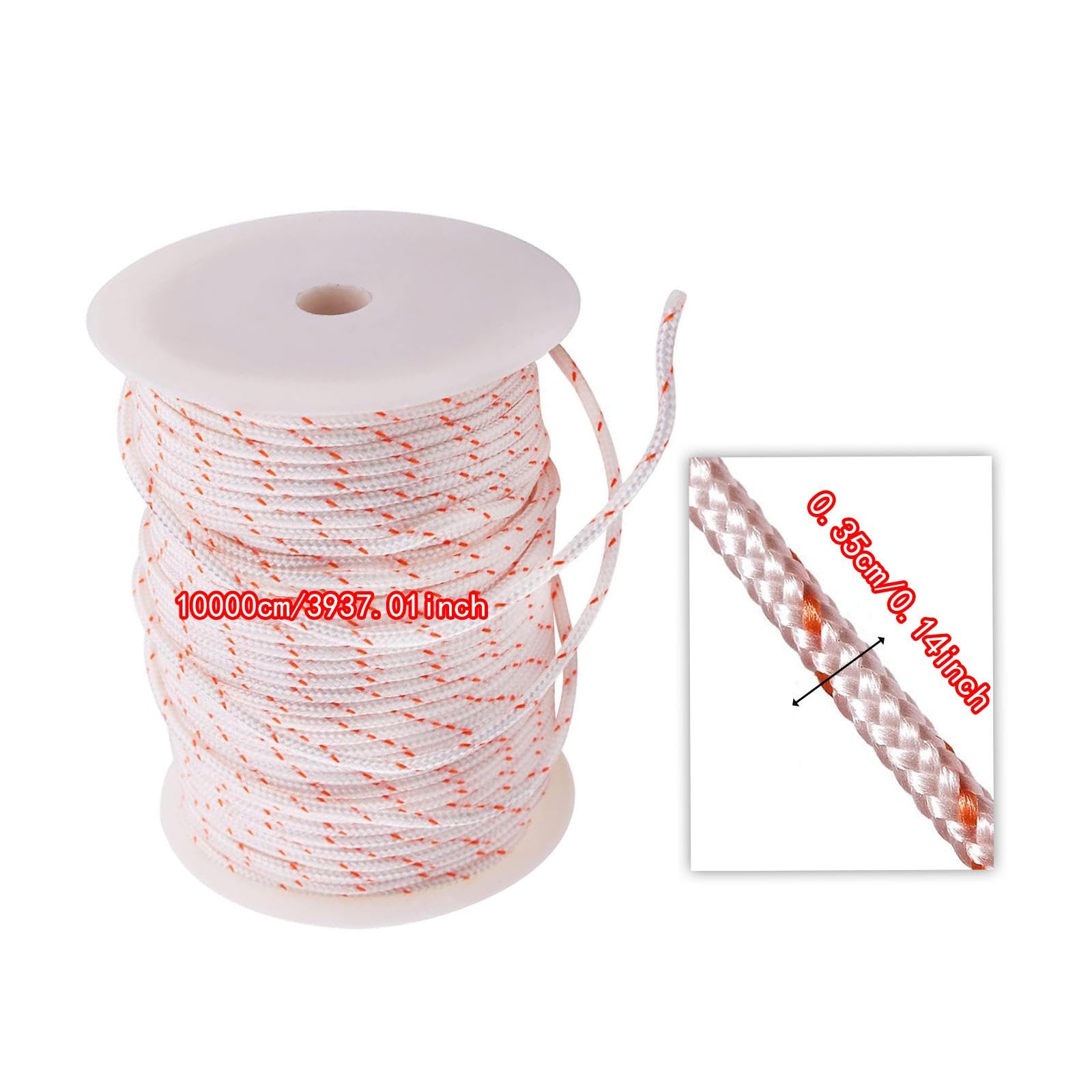 Corda di avviamento, Corda di trazione, Nylon di Ricambio Resistente e Liscio per decespugliatore, Tosaerba, Motosega, bordatore, Parti del Motore a, 3.5 Mm