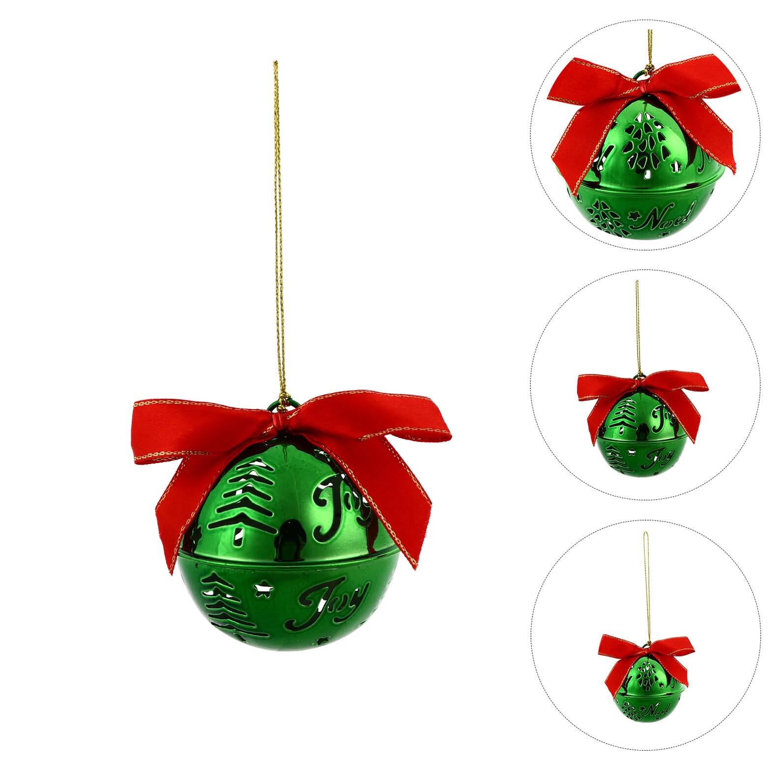 BESPORTBLE 12pezzi Campane di Natale Appendibili Decorazione Albero di Natale Ornamento Appendibile Decorazione Appendibile per Casa Stile Casuale