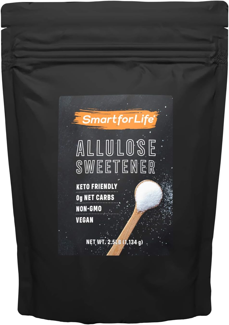 Allulose Sweetener - Zero Net Carbs Keto Sweetener - Low Calorie, Natural Keto Sugar Substitute - Made in the USA - 2.5 lb Resealable Bag