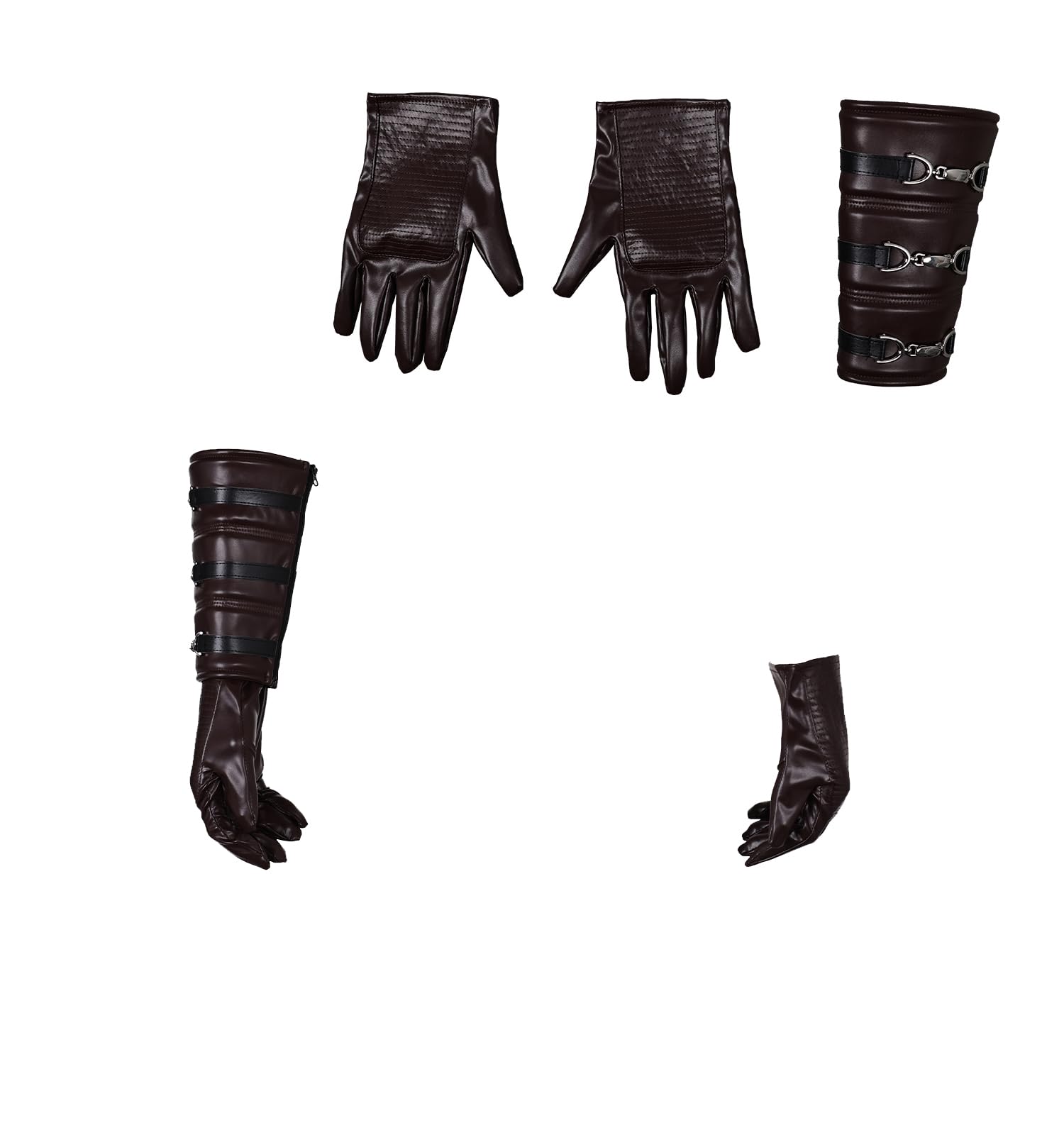 Anakin Cosplay Gloves PU Leather Handguard for Cosplay Halloween Costume