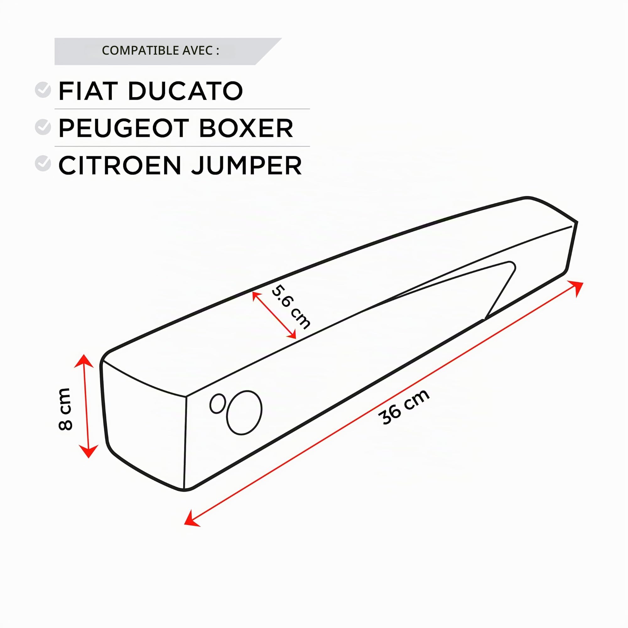 Lot de 4 housses d'accoudoir en lin pour Peugeot Boxer, Citroën Jumper et Opel Movano - Gris fumé