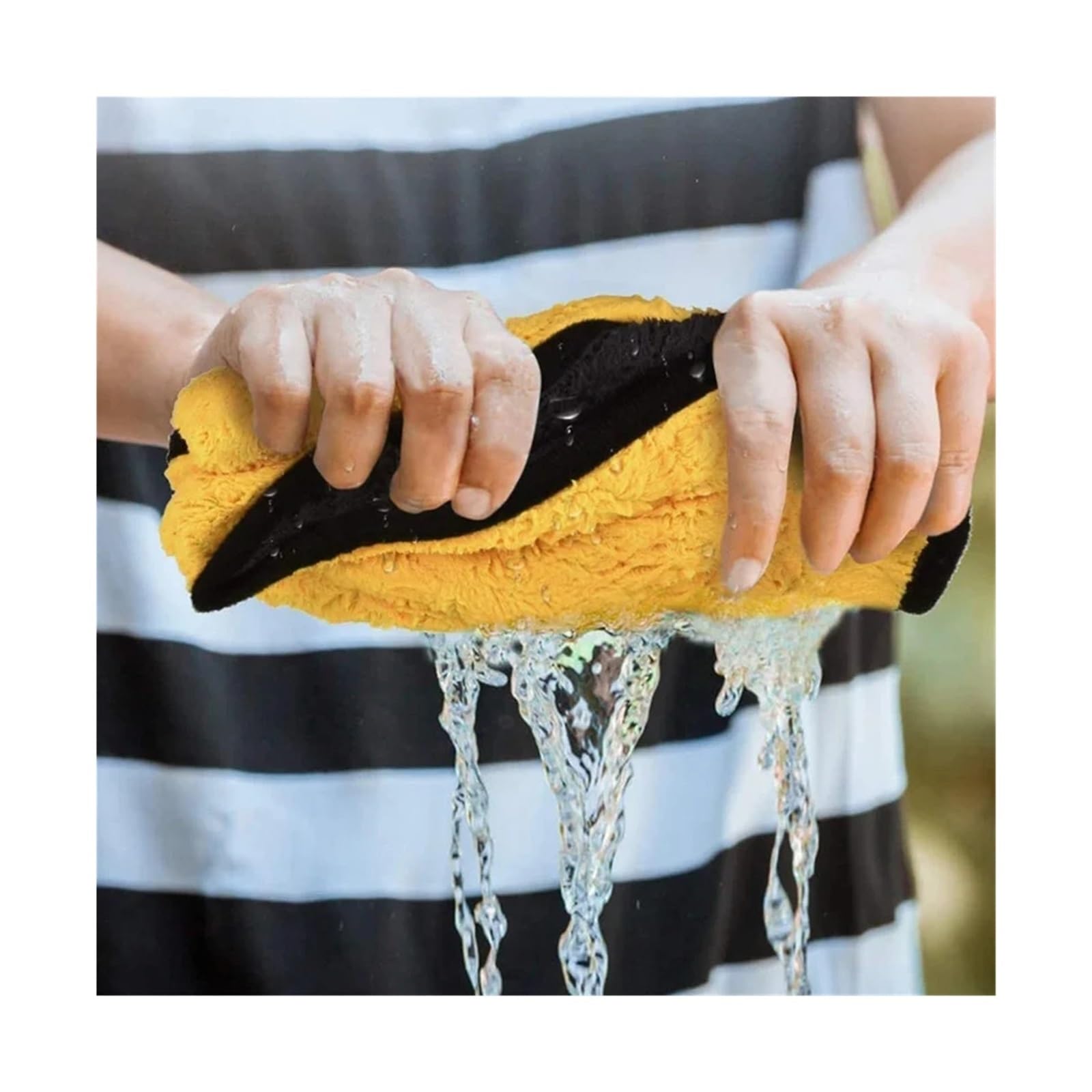 Microfiber Cleaning Towels for Car Detailing - Professional Drying Washing Cloths for Fit for Care 30X30CM 5PCS — view 5