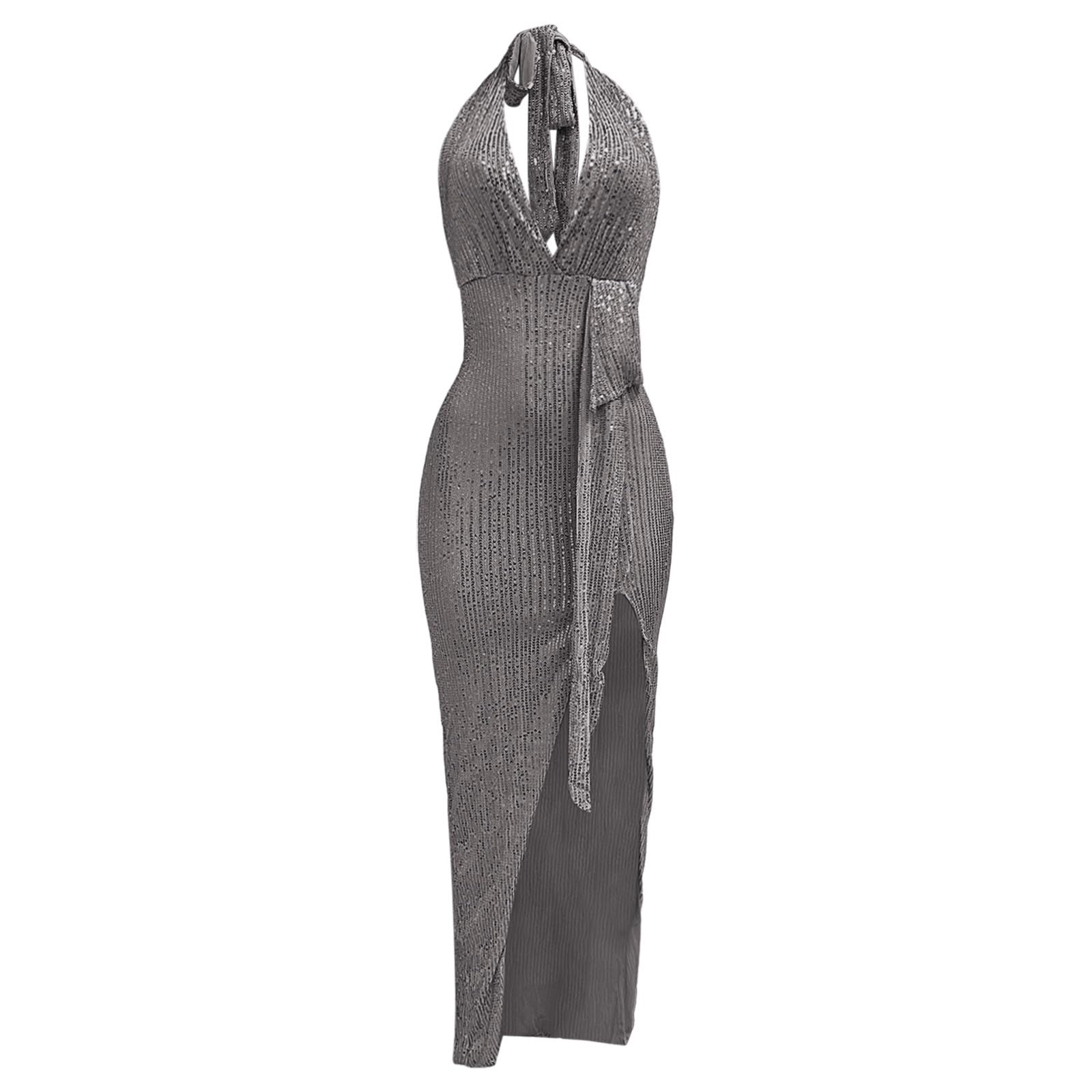 Abito Cerimonia Donna Abiti da Lunghi Eleganti Vestito Corto Davanti Lungo Dietro Dress Curvy Gonna Ampia Cocktail Matrimonio per Civile Schiena Scoperta