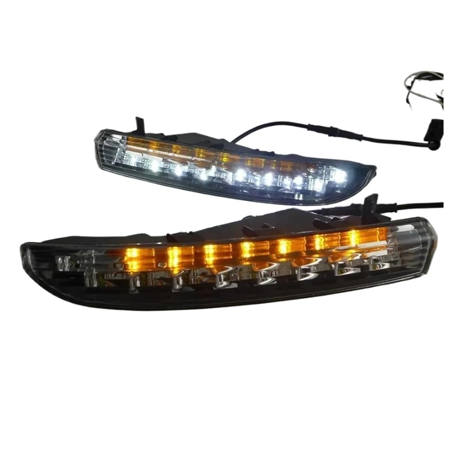 Montaje Luces De Antiniebla Para VW CC 2009 2010 2011 2012 2013 Luces Diurnas Amarillas Luces De Conducción Luces Antiniebla Luces Diurnas LED DRL Para Coche