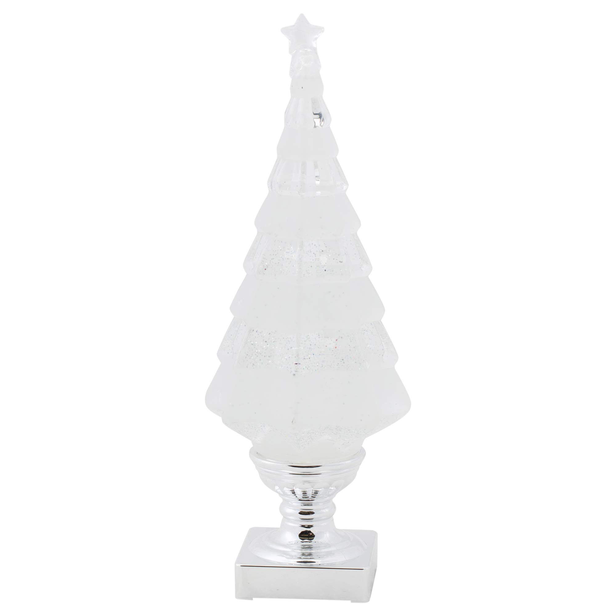 Sapin de Noël lumineux LED Napco Imports 35,6 cm déco transparente