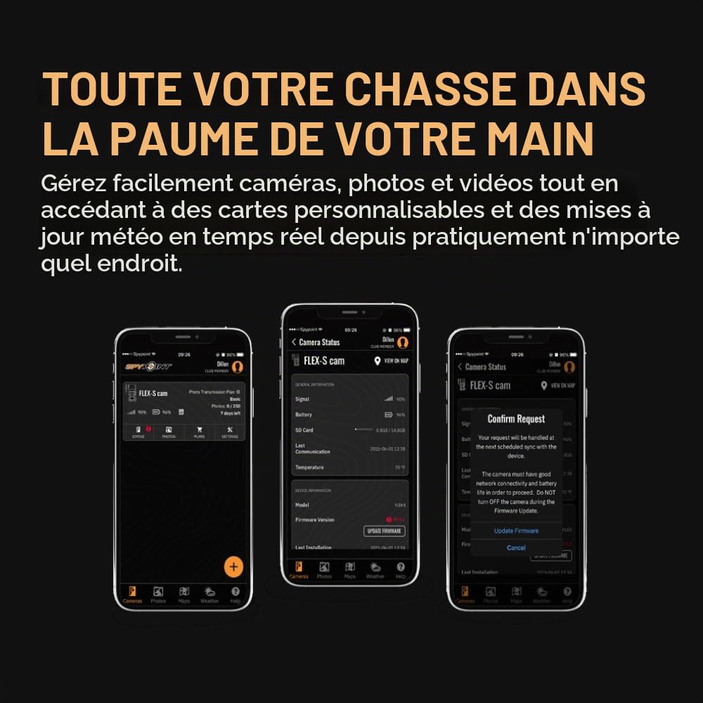SPYPOINT Flex M Lot de 2 caméras de chasse cellulaires 28 MP avec carte mémoire haute vitesse de 32 Go et lecteur de cartes haut débit (4 articles)