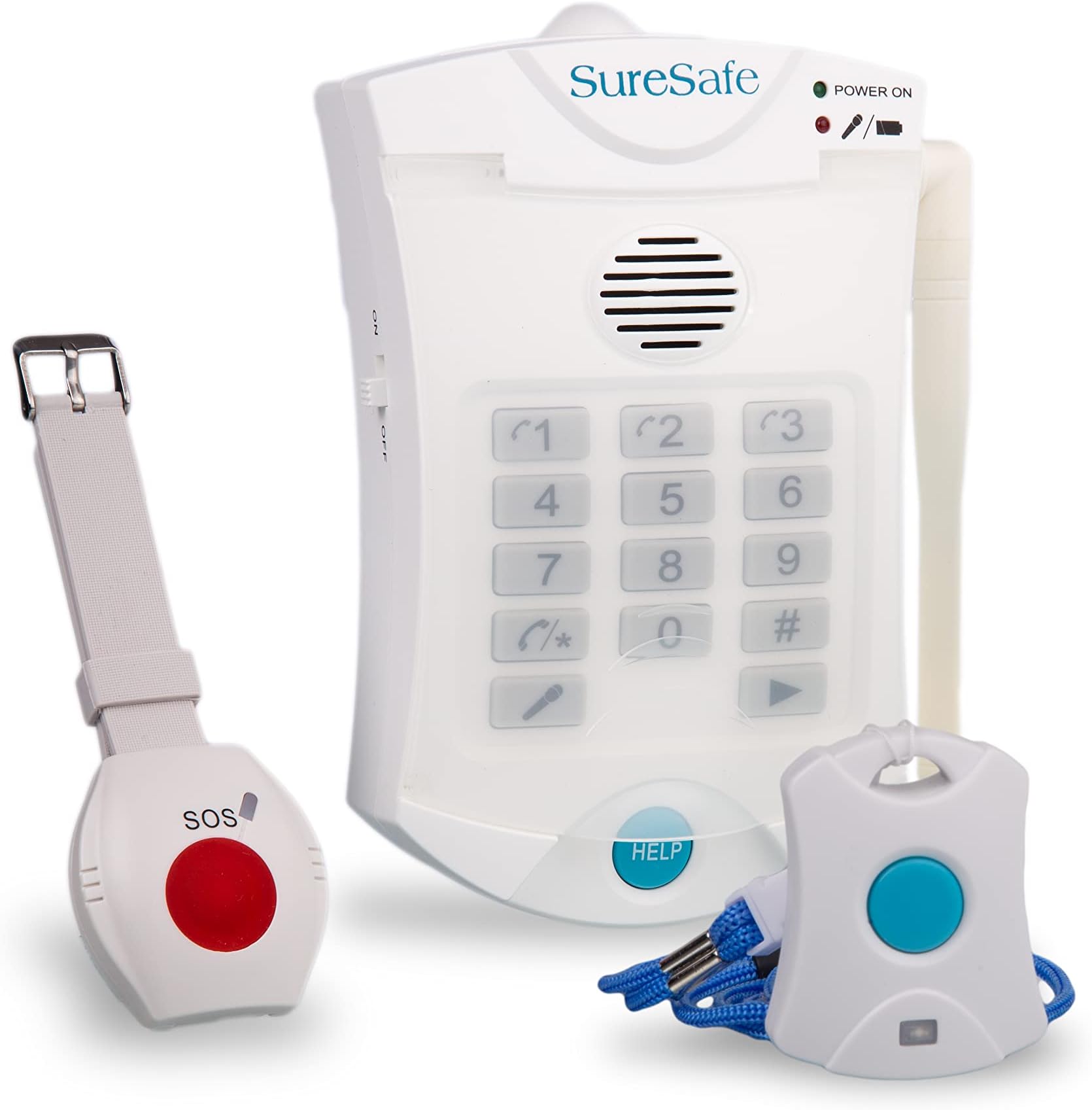 SureSafe Personal Alarm for Elderly with 1 x Wristband & 1 x Pendant