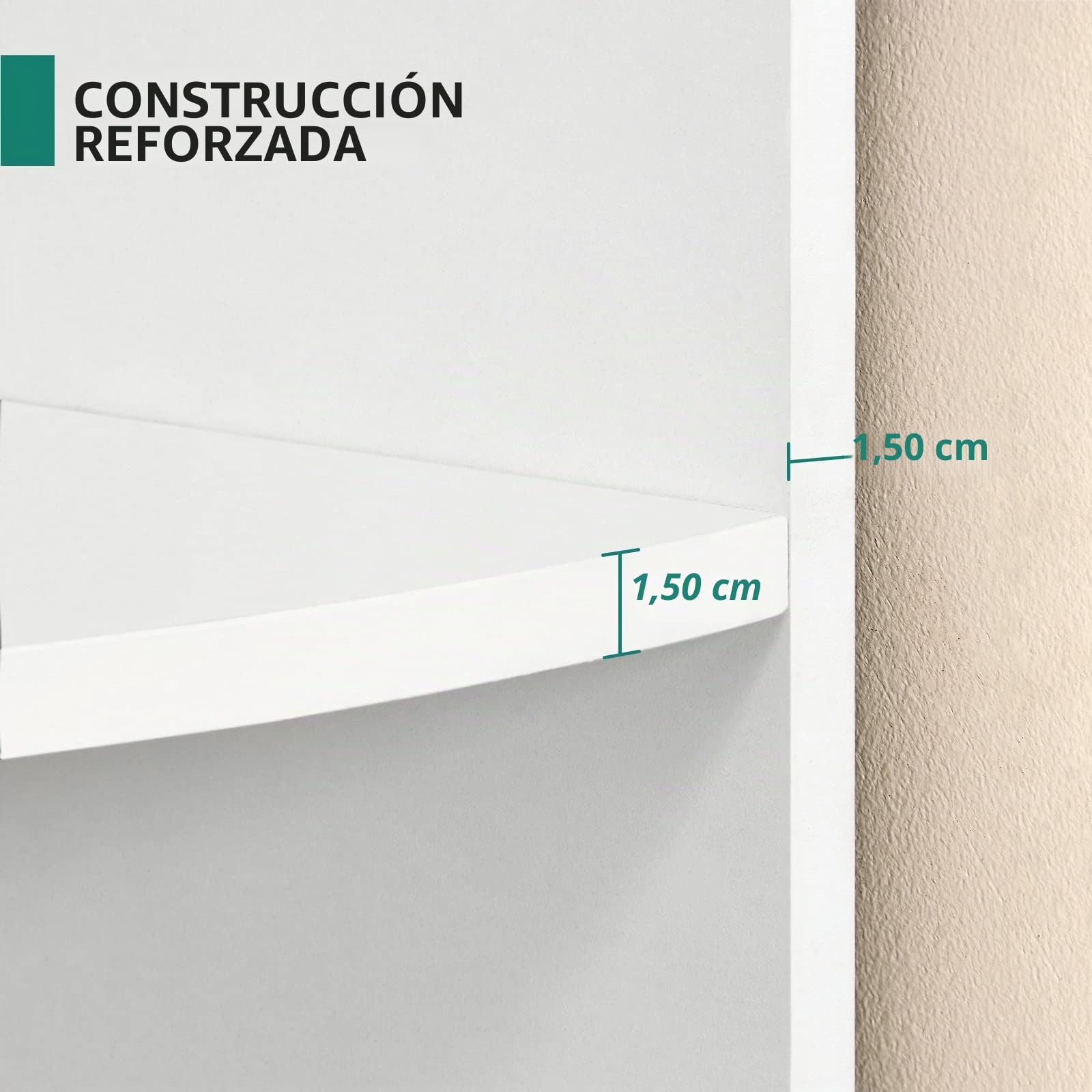 YITAHOME Estante de esquina de 5 niveles, estantería de esquina moderna de 70 pulgadas de alto, estantería de esquina de 5 estantes y estanterías, oficina en casa, color blanco