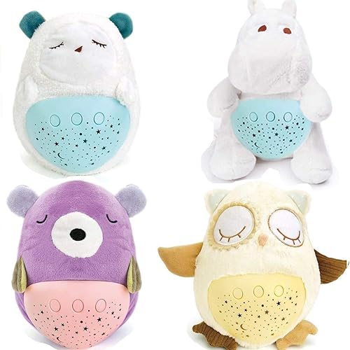 Miniatura 3 de Chupete de sueño para bebé con proyector de estrellas de luz nocturna y música, máquina de sonido de ruido blanco y canción de cuna, paquete de