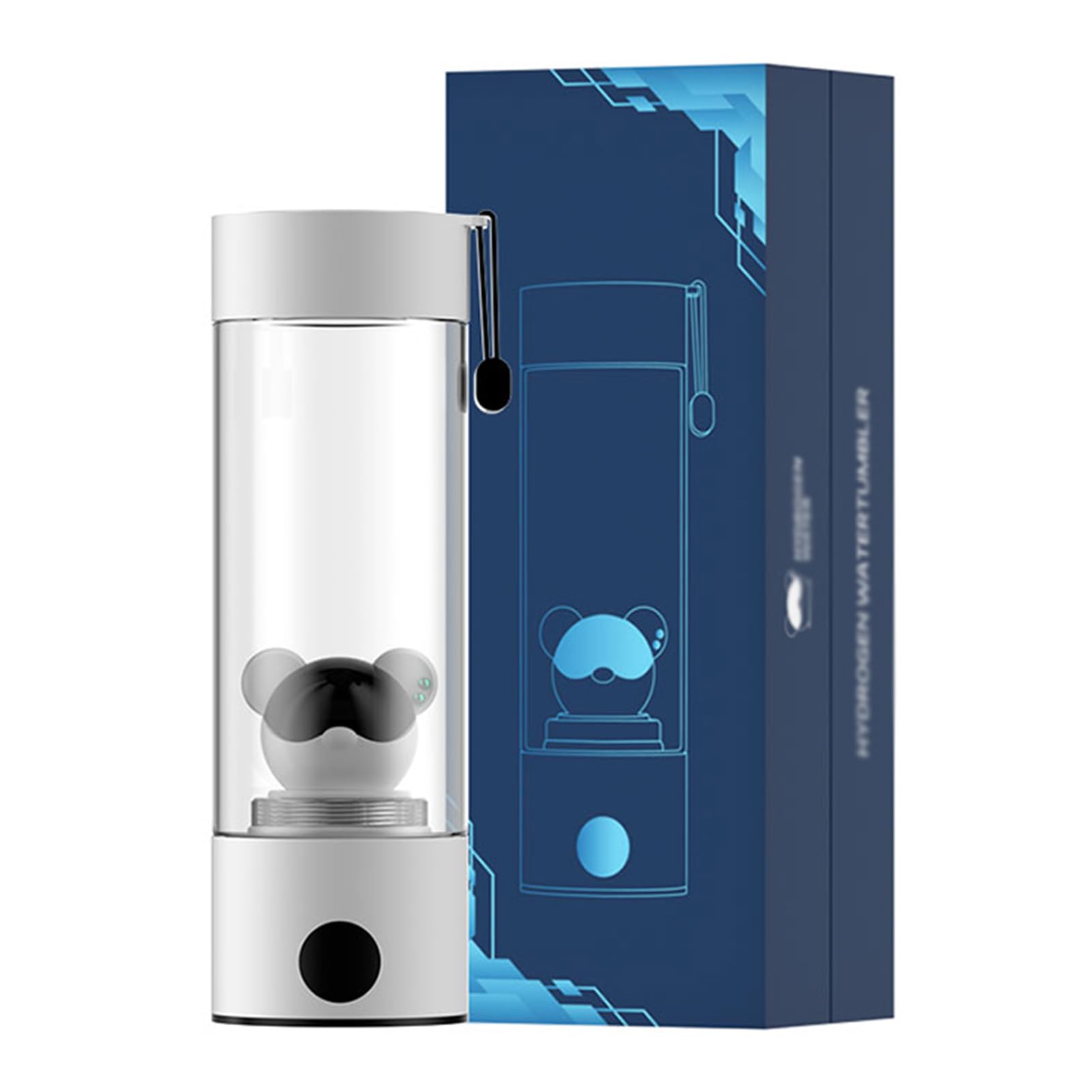 Amazon｜OUOQNUE 2024 水素水生成器 PEM/SPE 電解加水技術 5000PPB LED