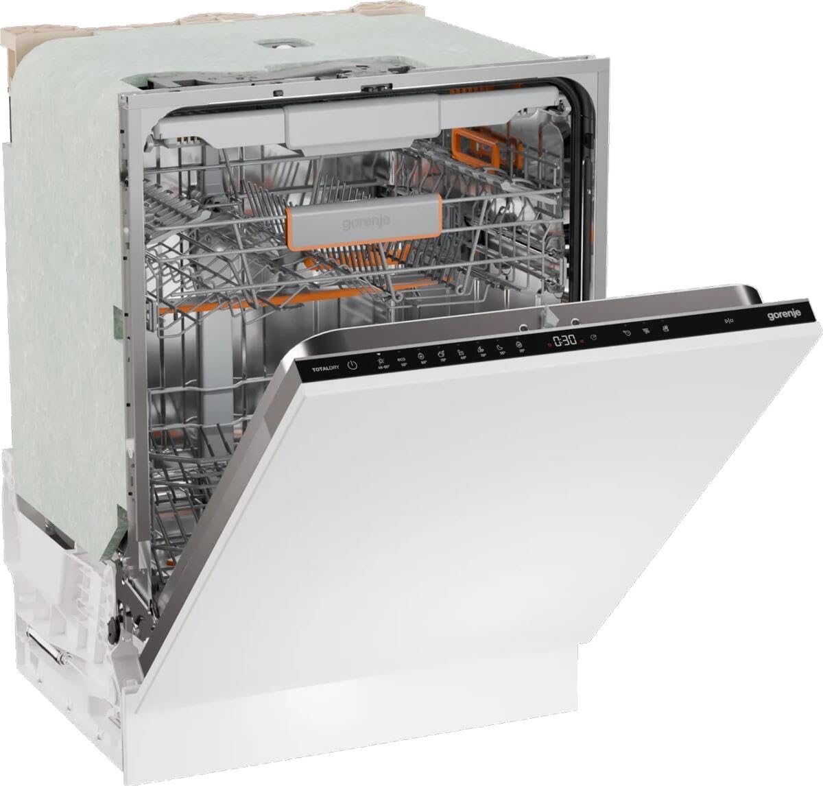 Gorenje GV663A66 zmywarka/urządzenie do zabudowy z przodu nie wchodzi w zakres dostawy/wyprodukowano w UE 60 szerokości/16 nakryć wymiarowych/8 programów/TotalDry/program nocny/status LED światło/EEK: