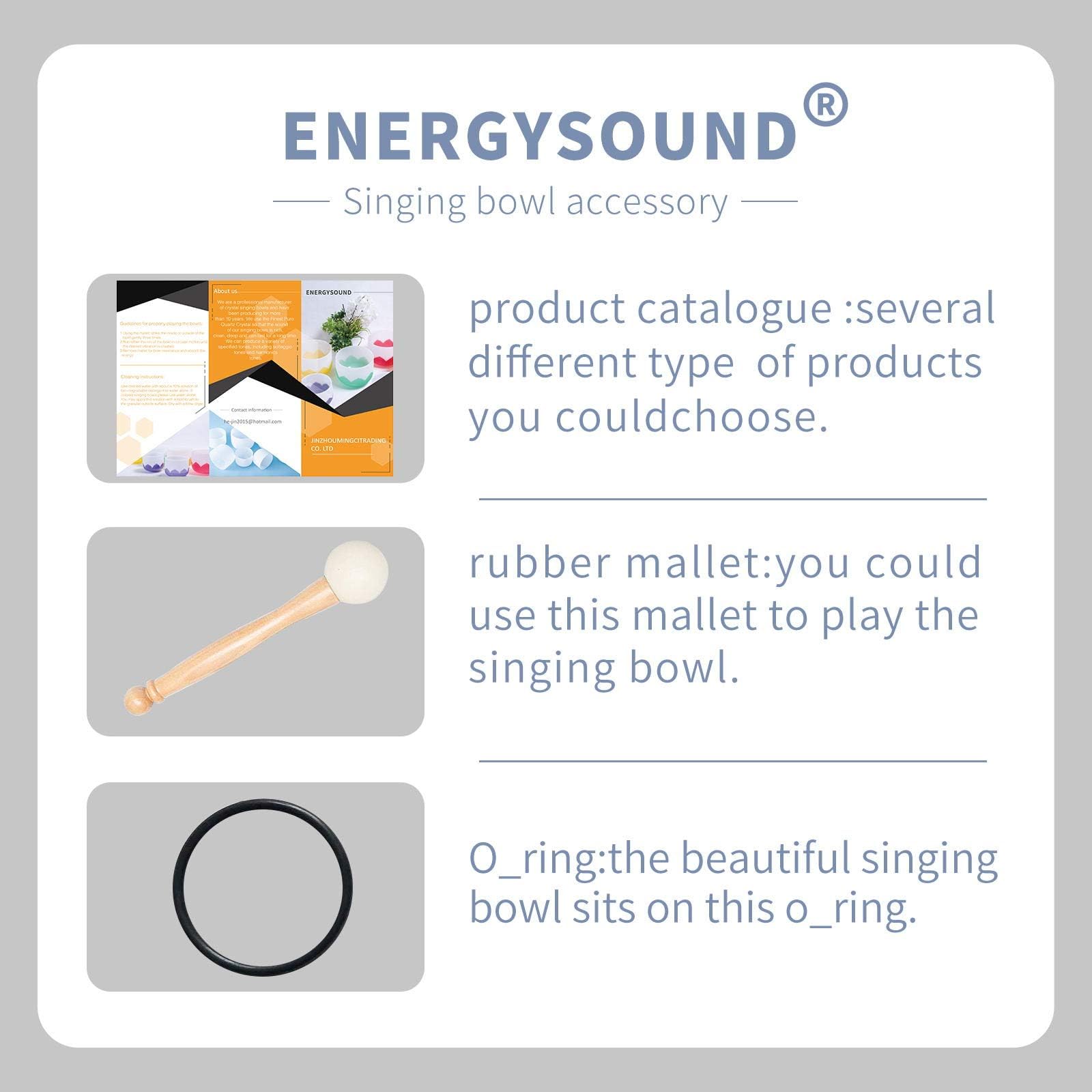 ENERGYSOUND 432 Hz Pitch perfecto F Corazón Chakra Cristal de cuarzo helado Cuenco de canto 25 cm - Terapia de yoga Curación con sonido