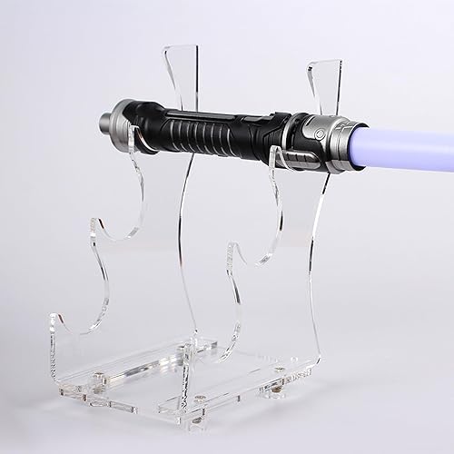 Miniatura 5 de WANLIAN Soporte de sable, soporte de exhibición de sable de luz, soporte de empuñaduras de sable de luz, soporte de espada, para visualización