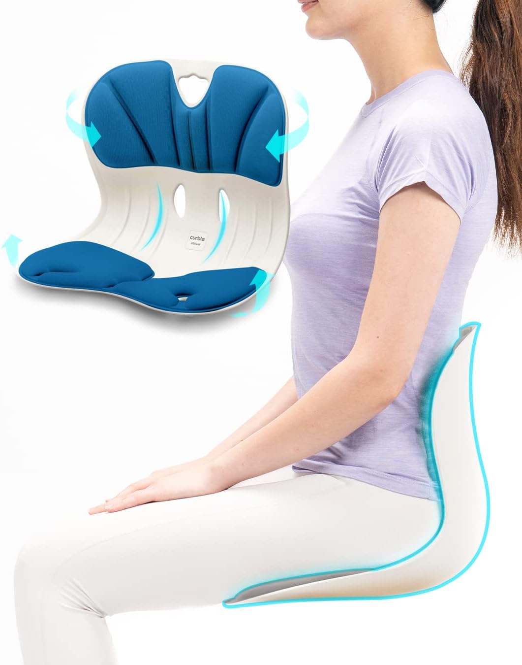 [Curble Chair Teenager] Ergonomic Lower Back Chair Support