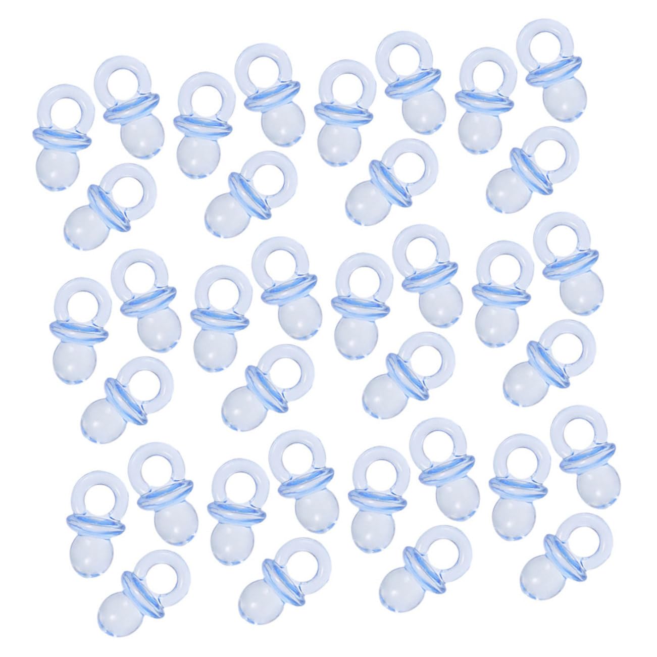 ibasenice Baby Shower Games 150pcs Mini Pacifiers Acrylic Baby Items for Baby Shower Decorations
