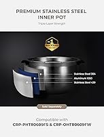 Vista 3 de CUCKOO Twin Pressure Rice Cooker 6-Cup Uncooked / 12-Cup Cooked with Induction Heating Technology, Silent Pressure System, Open Cooking Mode