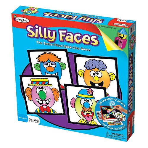 Colorforms Silly Faces Stick-Ons Game