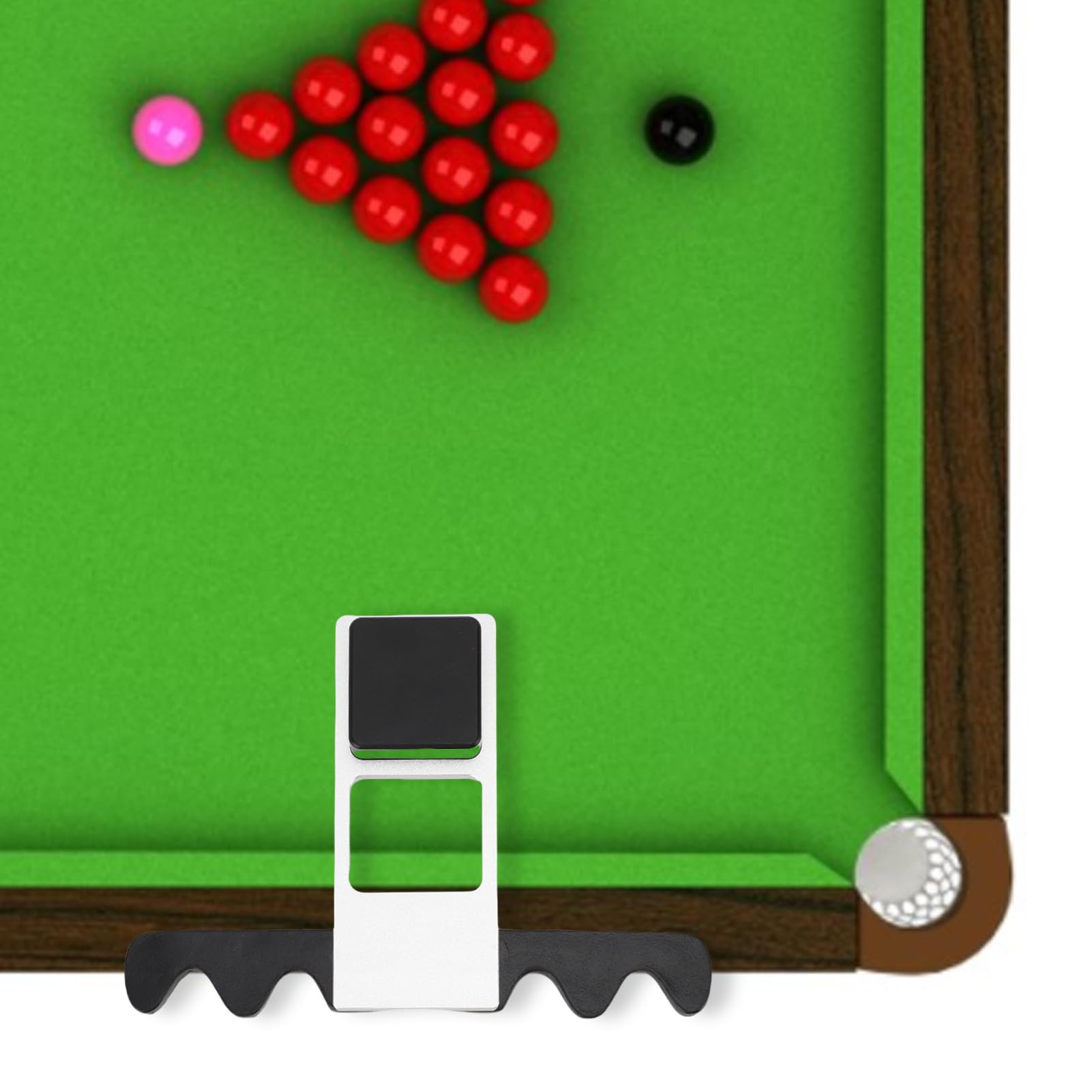 Pool Stick Halter Universal Premium Aluminium Leder Faltbar 4 Queue Billard Queue Halter für Billard Tisch Ausrüstung Spielabende Familientreffen