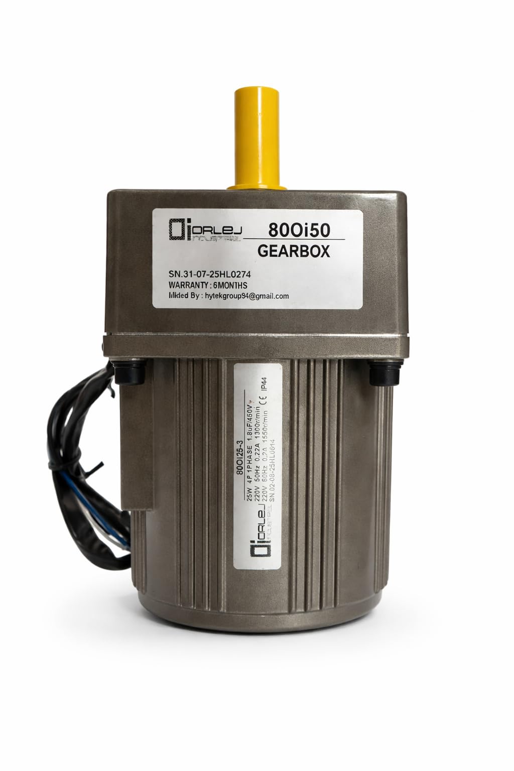 Single Phase Inline Gear Motor 25W, 150:1 Gear Ratio Electric Motor, High Torque Gearmotor for Flex Printing Machine, Conveyor Systems and Industrial Automation-image-39