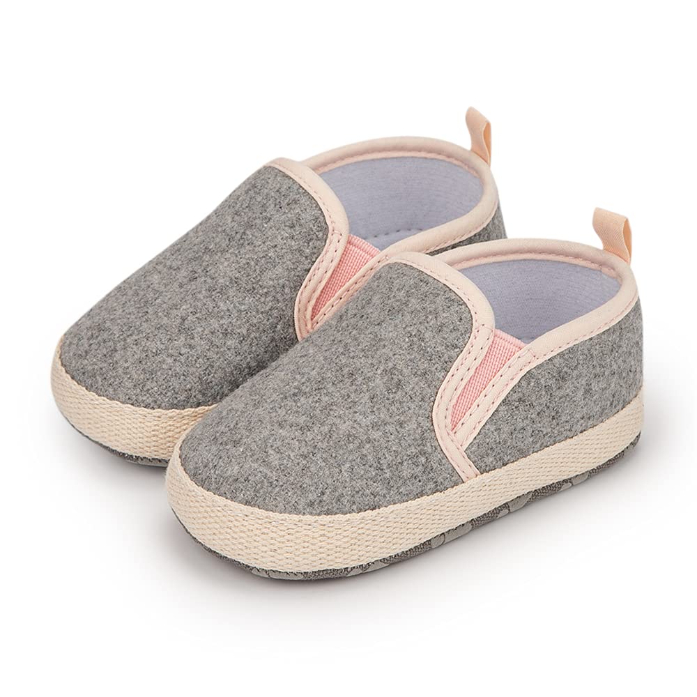 Meckior Infant Baby Girls Boys Canvas Shoes Soft Sole Toddler Slip On Newborn Crib Moccasins Casual Sneaker Austin Boy's…