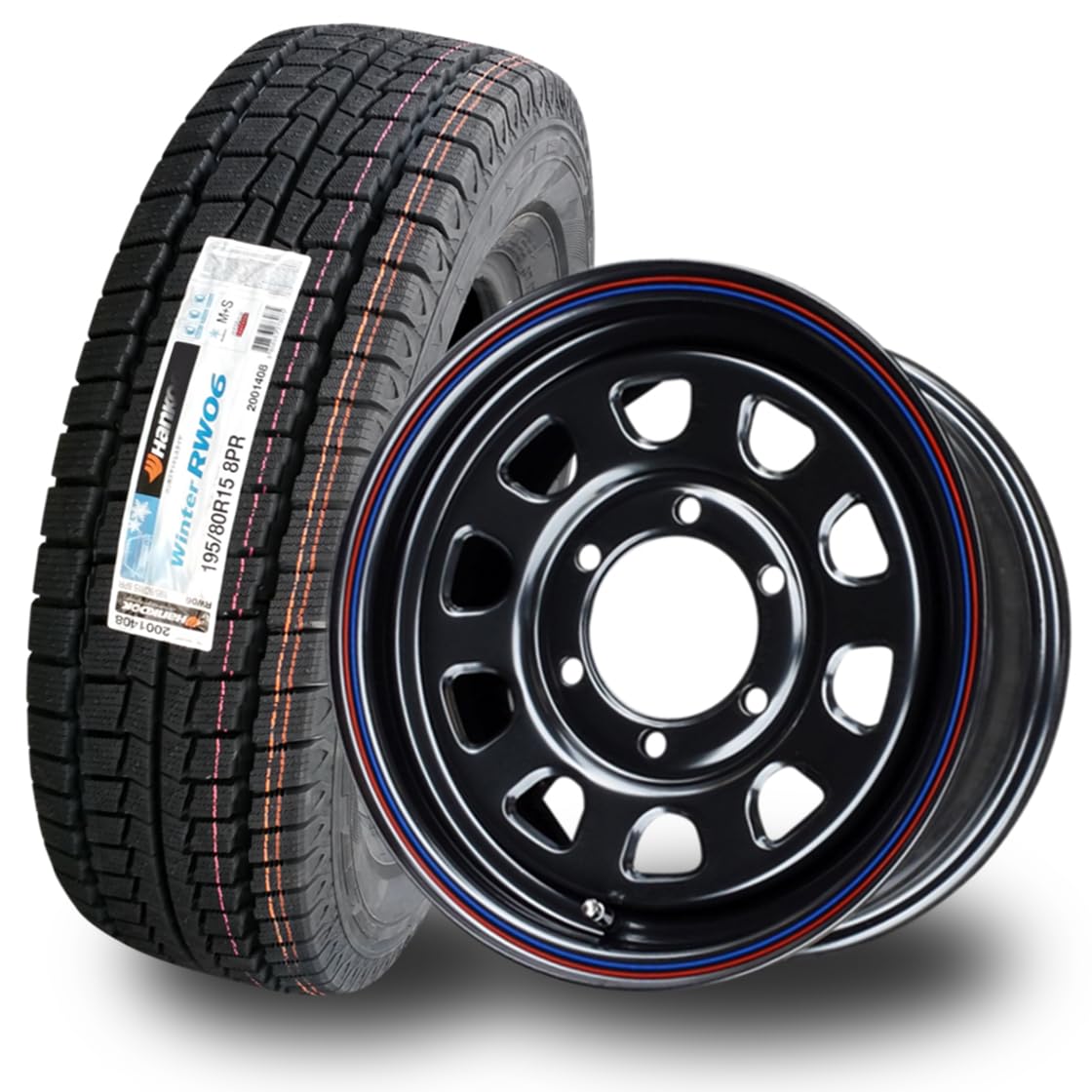 Amazon | 195/80R15 バン用スタッドレスタイヤ&ホイール4本セット 200 Amazon | 195/80R15 バン用スタッドレスタイヤ&ホイール4本セット 200