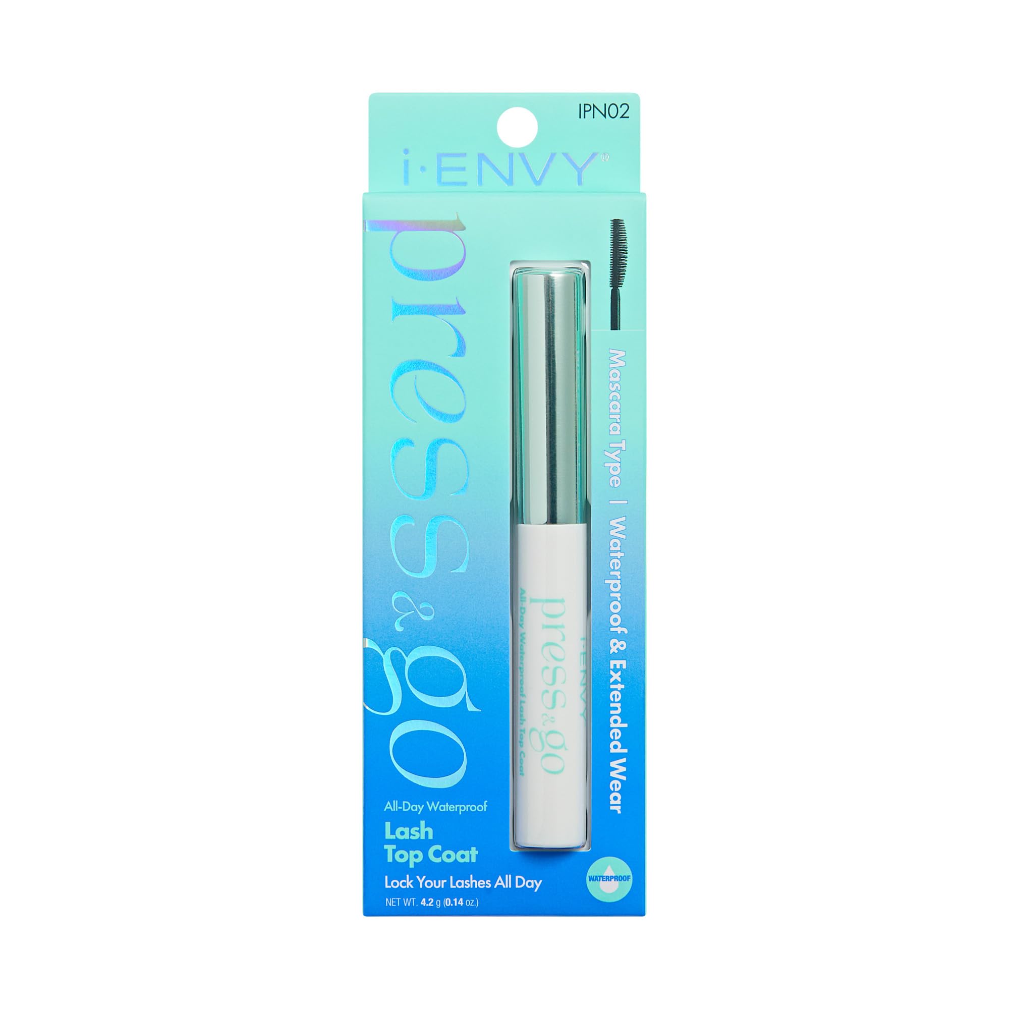Amazon.com: i•ENVY Press&Go Waterproof Lash Top Coat, Locks in