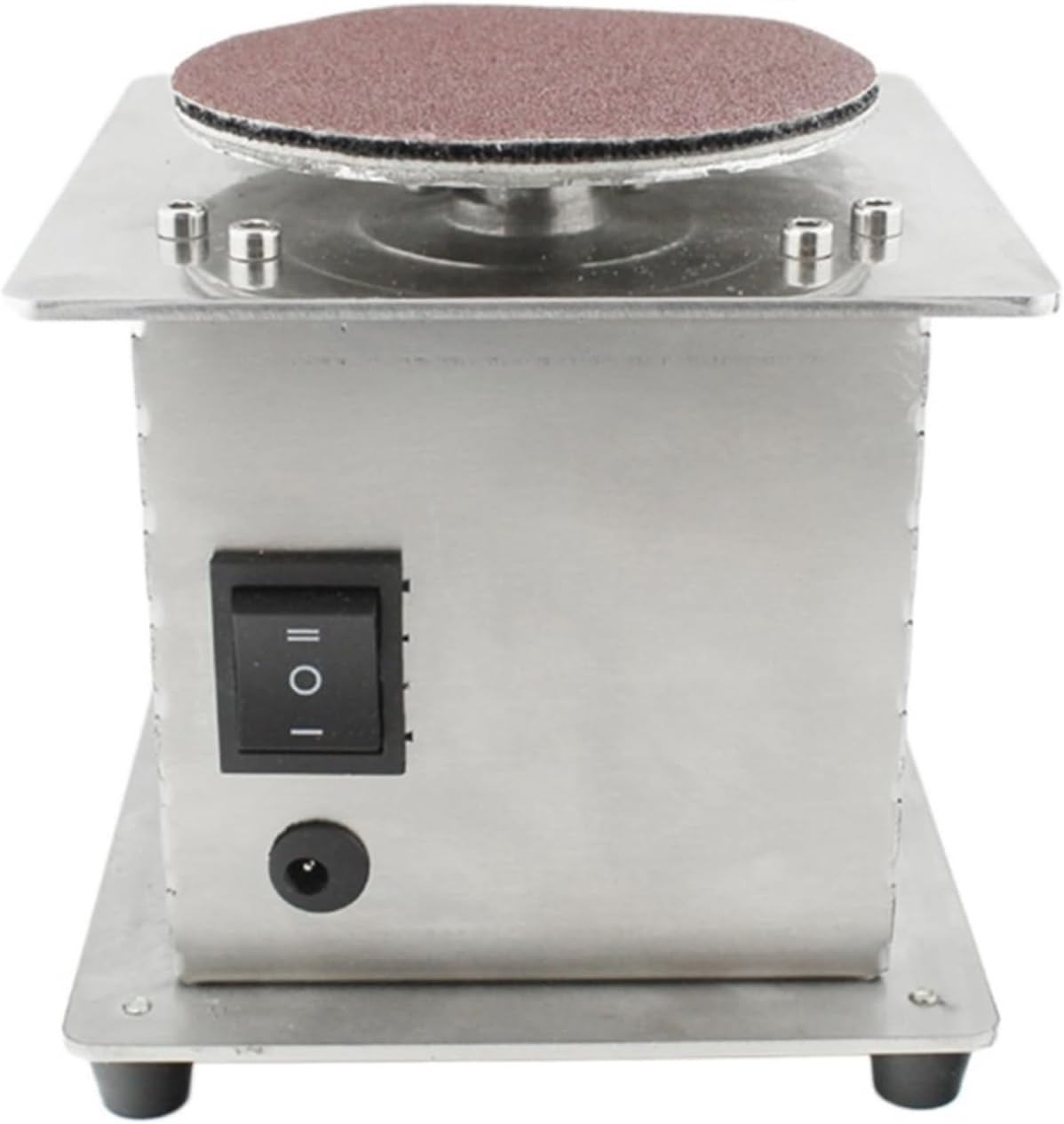Mini Bench Disc Sander Sanding Roller Electric Edge Sharpener 7 Variable Speed Self-adhesive Benchtop Grinding Machine(Set 4)