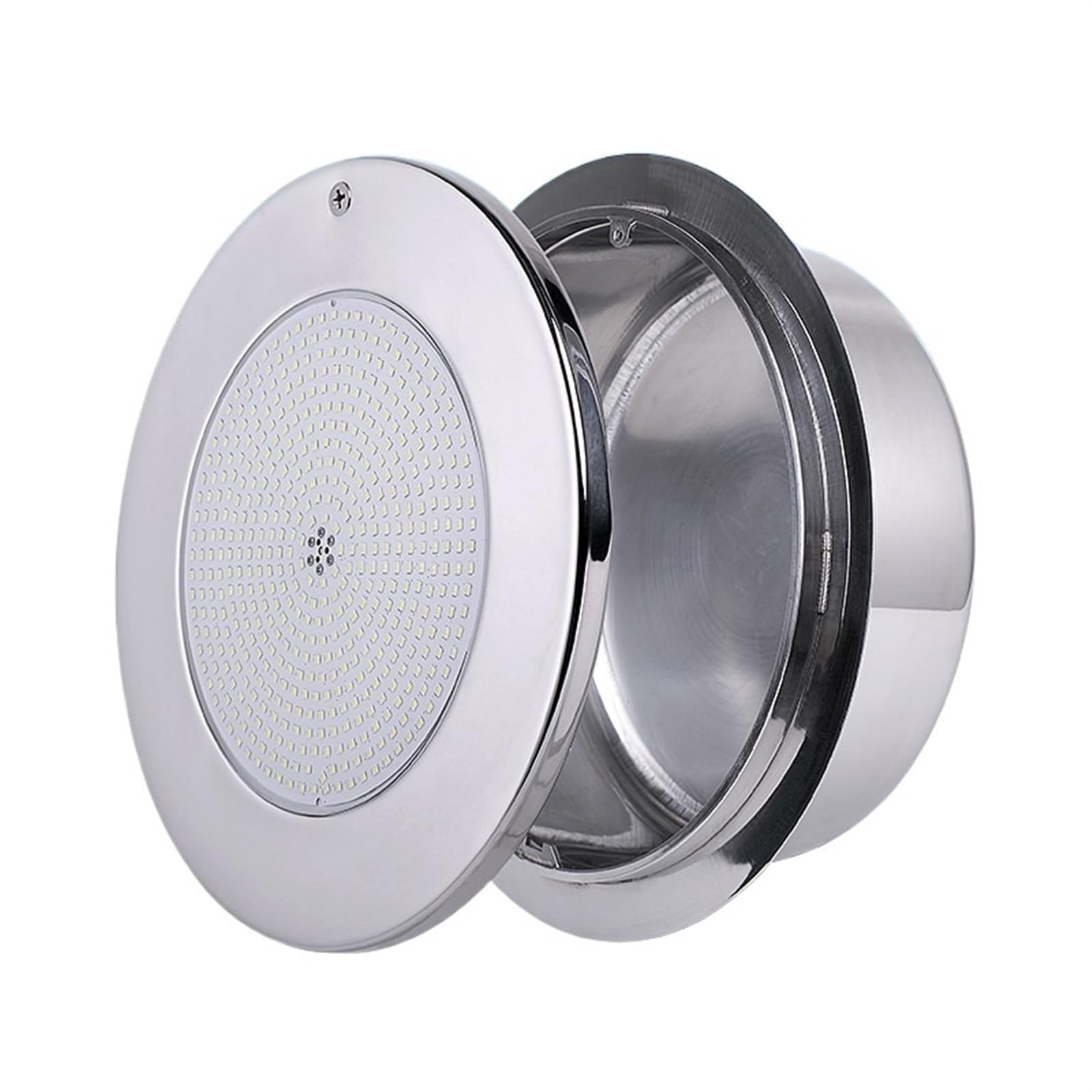 DIGNIFE Pool Lights, RGB Embedded Wall Light Synchronous Pool Underwater IP68 Waterproof 316 Stainless Steel Floodlight(Bianco,45W)