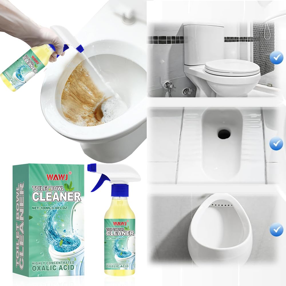 Detergente per la tazza del water, Detergente per WC in Acido ossalico, Rimozione delle urine extra forte, Detergente per WC e schiuma, rimozione del calcare contro calcare e sporco