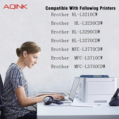 Miniatura 2 de (con cartucho de tóner compatible con CHIP de repuesto para Brother TN-227 TN227 TN223 para uso en Brother MFC-L3750CDW HL-L3290CDW HL-L3210CW