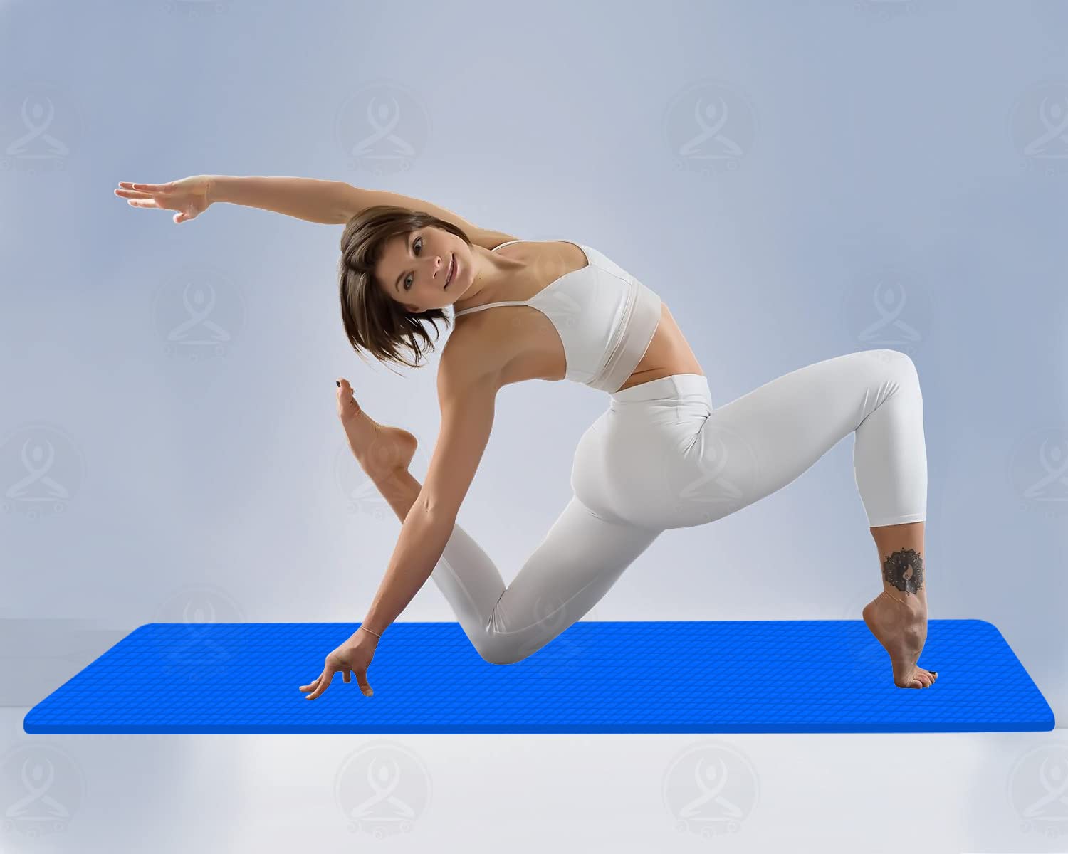 LAKCY ®Yoga mat (Color-Blue) 4mm for Women and Men made with Large in Size and free carry Strap with Anti Slip texture and Sports,Fitness &Outdoors,Exercise Workout for Gym&Exercise.(Qnty-1Piece) (B09N741TKX) Amazon Price History, Amazon Price Tracker