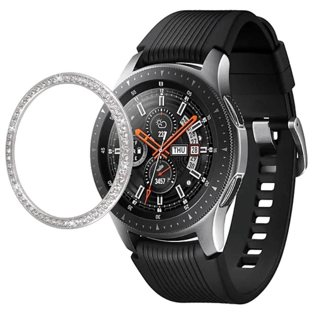 JadYassMetal Circular Protective Bezel Frame for Samsung Smart Watch Gear S4 (42mm) (Silver)