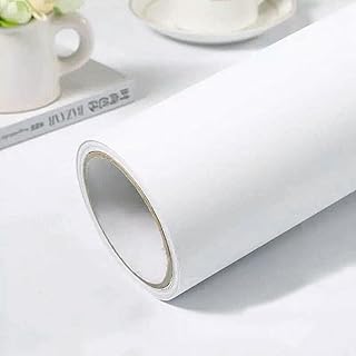 practicalWs 15.7" x393.7" White Self-Adhesive Wallpaper Peel and Stick Wallpaper Stick Wall Paper Shelf Liner