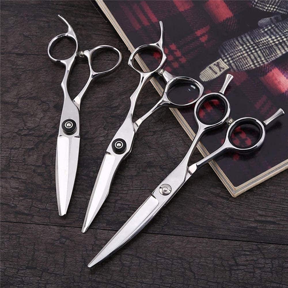 Forbici professionali per sfoltire i capelli, 15,2 cm, per salone e uso domestico, design unico per barbieri, ideali per precisione e styling