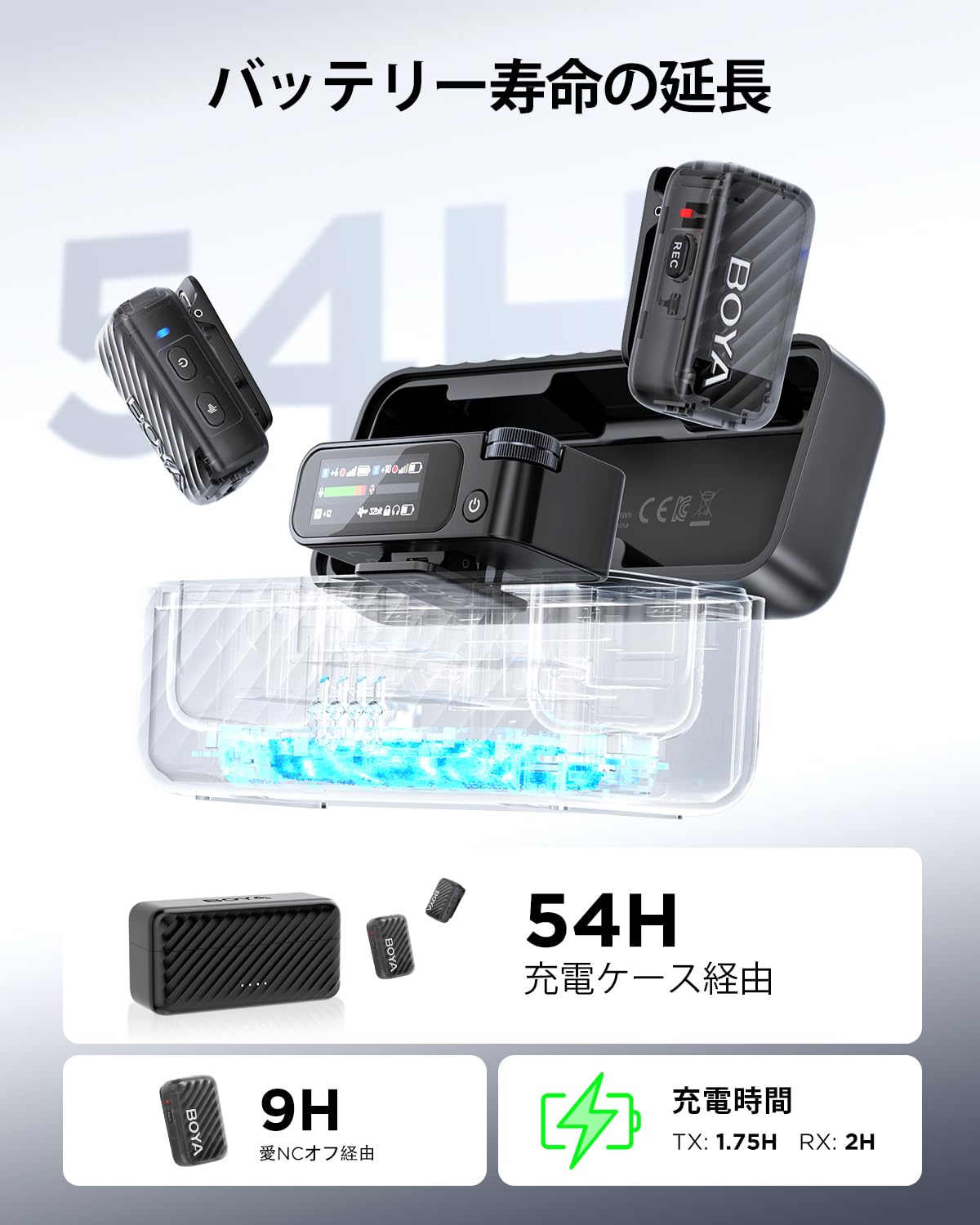 新品　BOYA BOYAMIC2 ワイヤレスピンマイク 新品 BOYA BOYAMIC2 ワイヤレスピンマイク BOYAMIC2 - BOYA - AI搭載