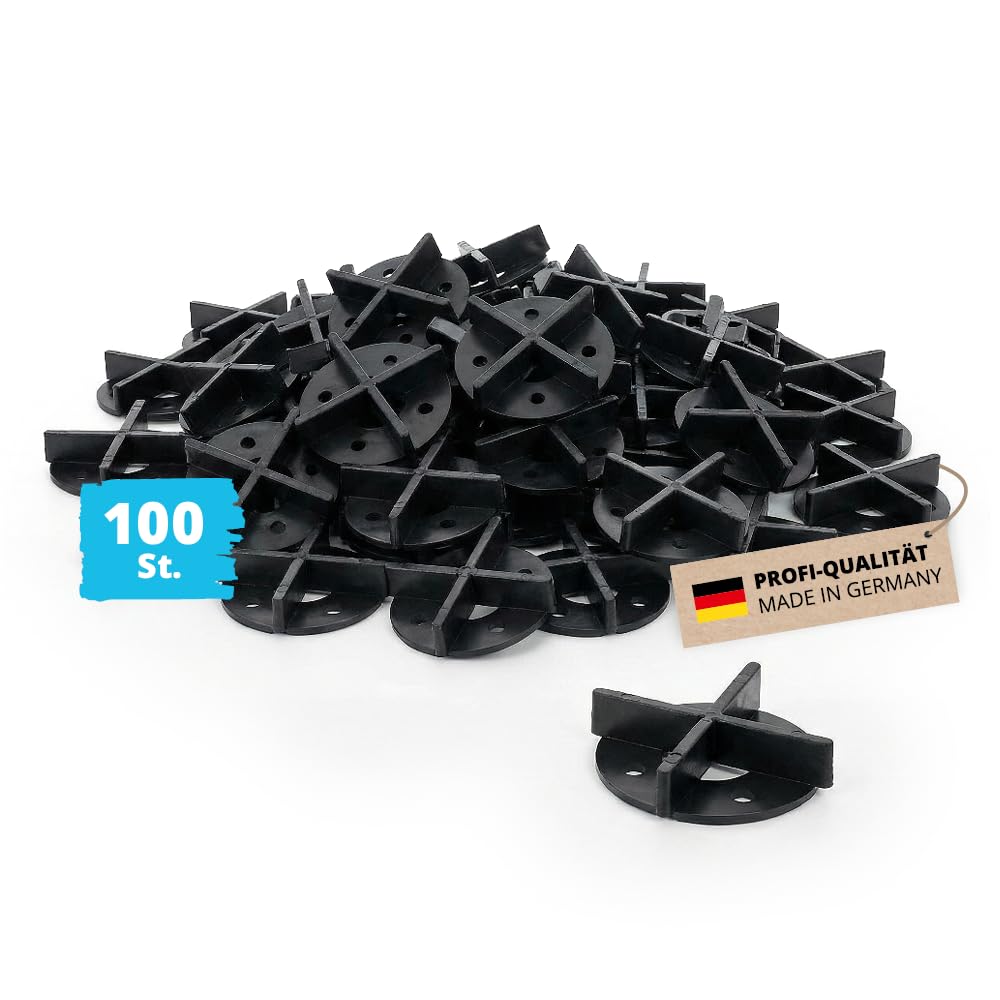 100x Alfa Fugenkreuz mit Bodenplatte 15 mm – Für Terrassenplatten