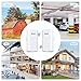 Wireless Bridge with 2 Bracket,2.4G Point to Point Outdoor WiFi Bridge with 3281ft Working Distance,24V POE Power Supply, IP65 Waterproof Internet Bridge,2-Pack