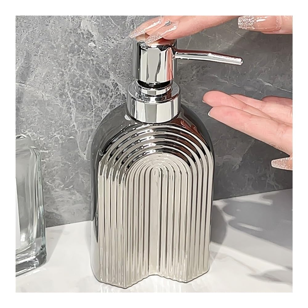 Seifenspender Spenderflasche Pressflasche Waschmittel Duschgel Spülmittel Leere Flasche Keramik Handflasche Badezimmer Seifenablage