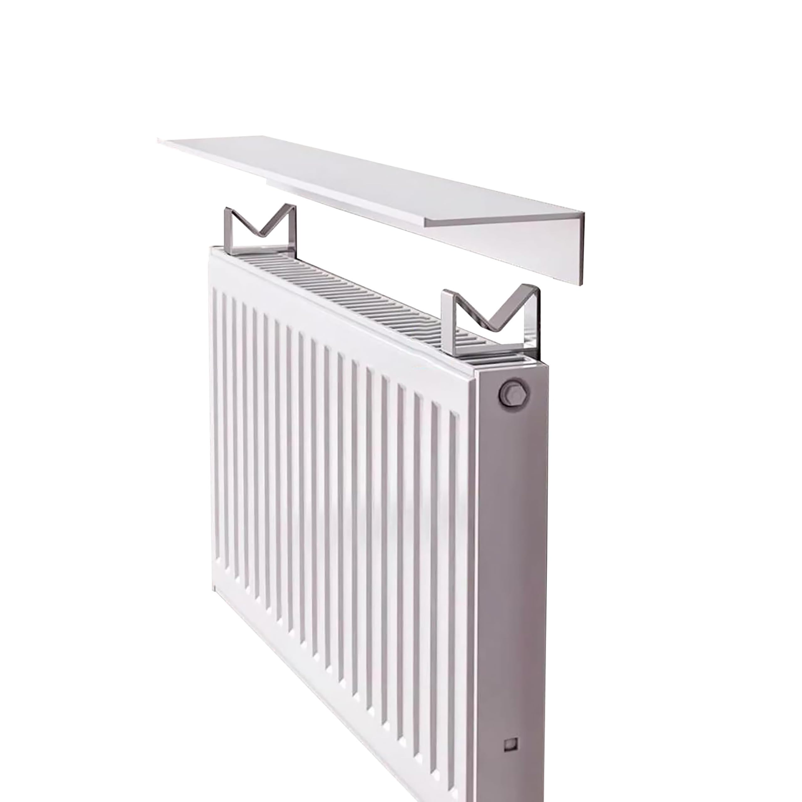 Étagère de radiateur blanche de 140 cm, couvercle haut de gamme pleine taille