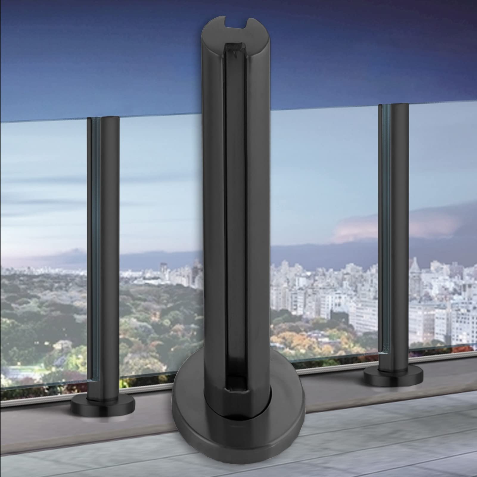 Support de poteau pour balustrade de piscine et escalier extérieur