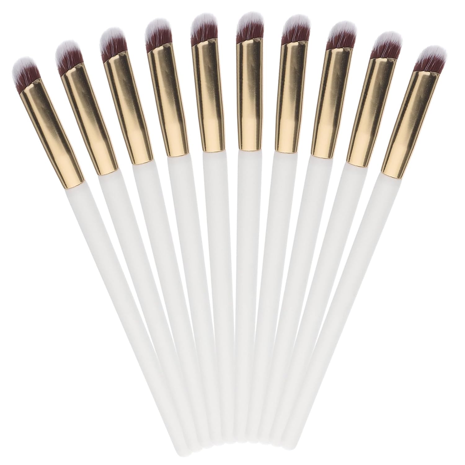 Ciieeo 10pcs Angled Concealer Brushes under Eye Contour Makeup Brushes for Women Professional Face Blending and Precision Application