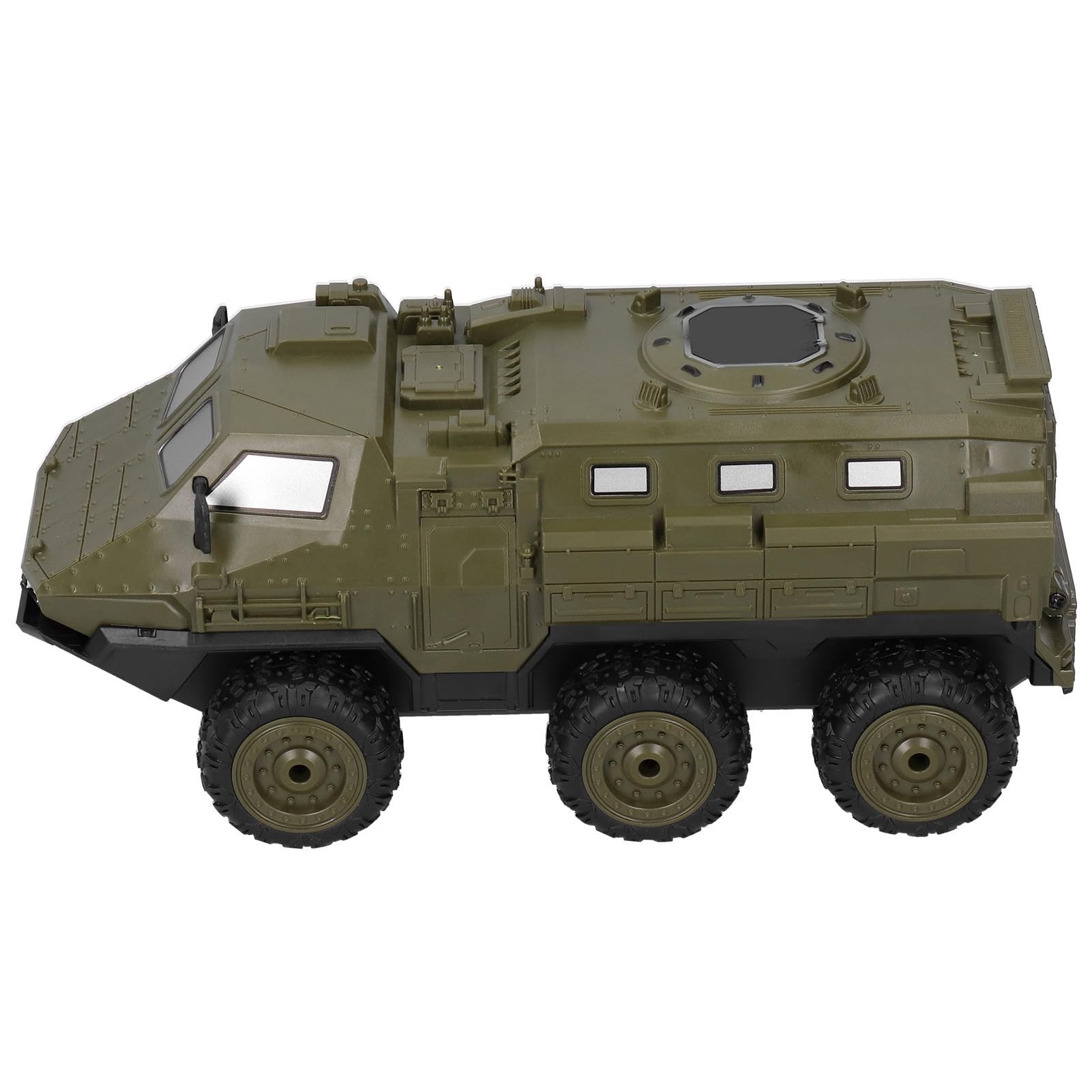 Ciężarówka Pancerna RC, 2,4 GHz Szybki Zdalnie Sterowany Samochód 6WD RC Tank 1/16 Skala Wojskowa Ciężarówka Zabawka