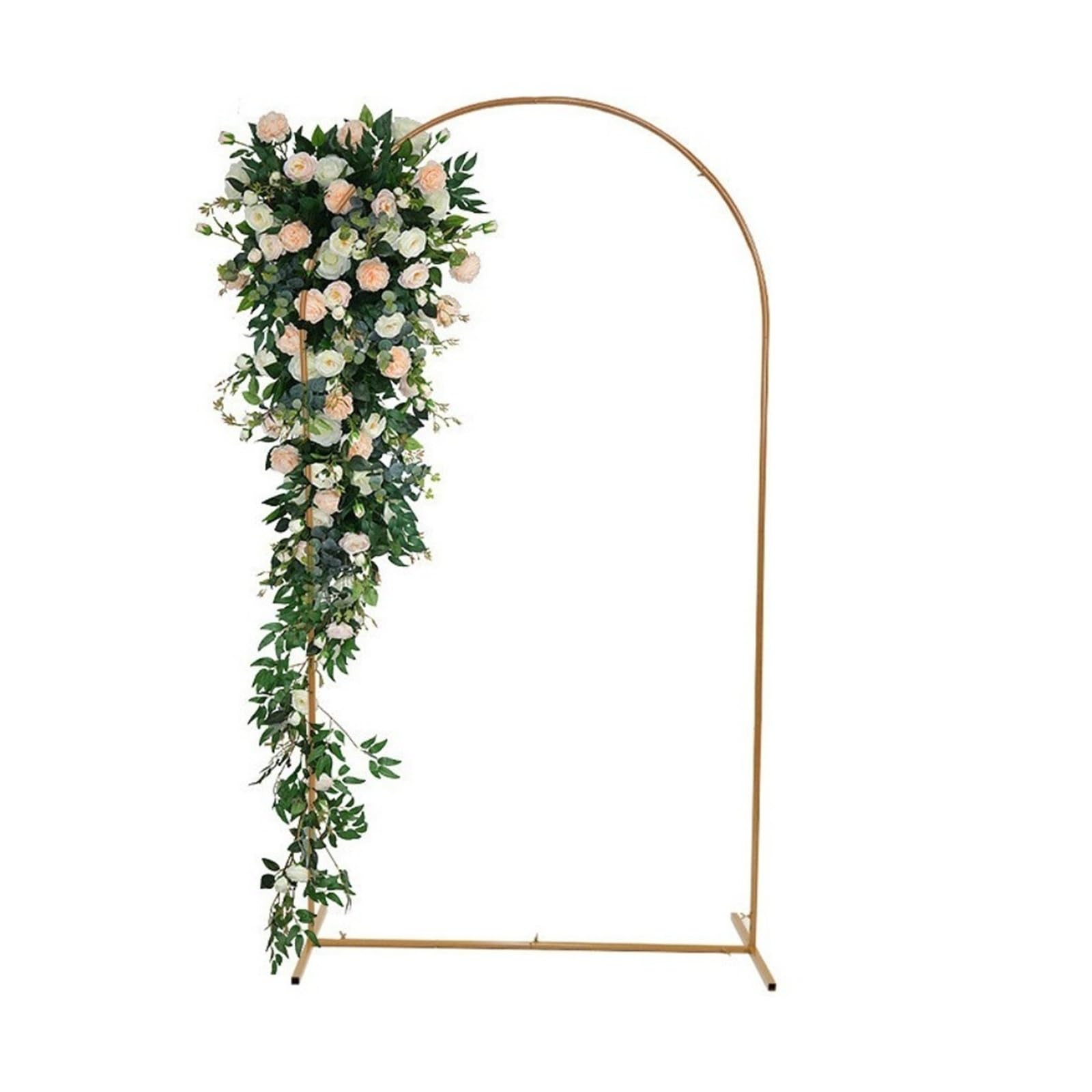 Soporte para cartel de bienvenida de boda Soporte de arco dorado for decoración fiestas 4FT/5FT/6FT/6.6FT/7.2F(4FT 50x120cm)