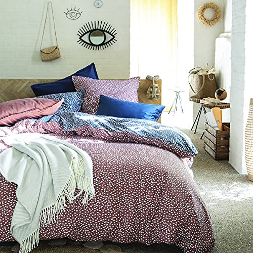 Funda de edredón 140x220 de algodón para cama individual con estampado óxido 2