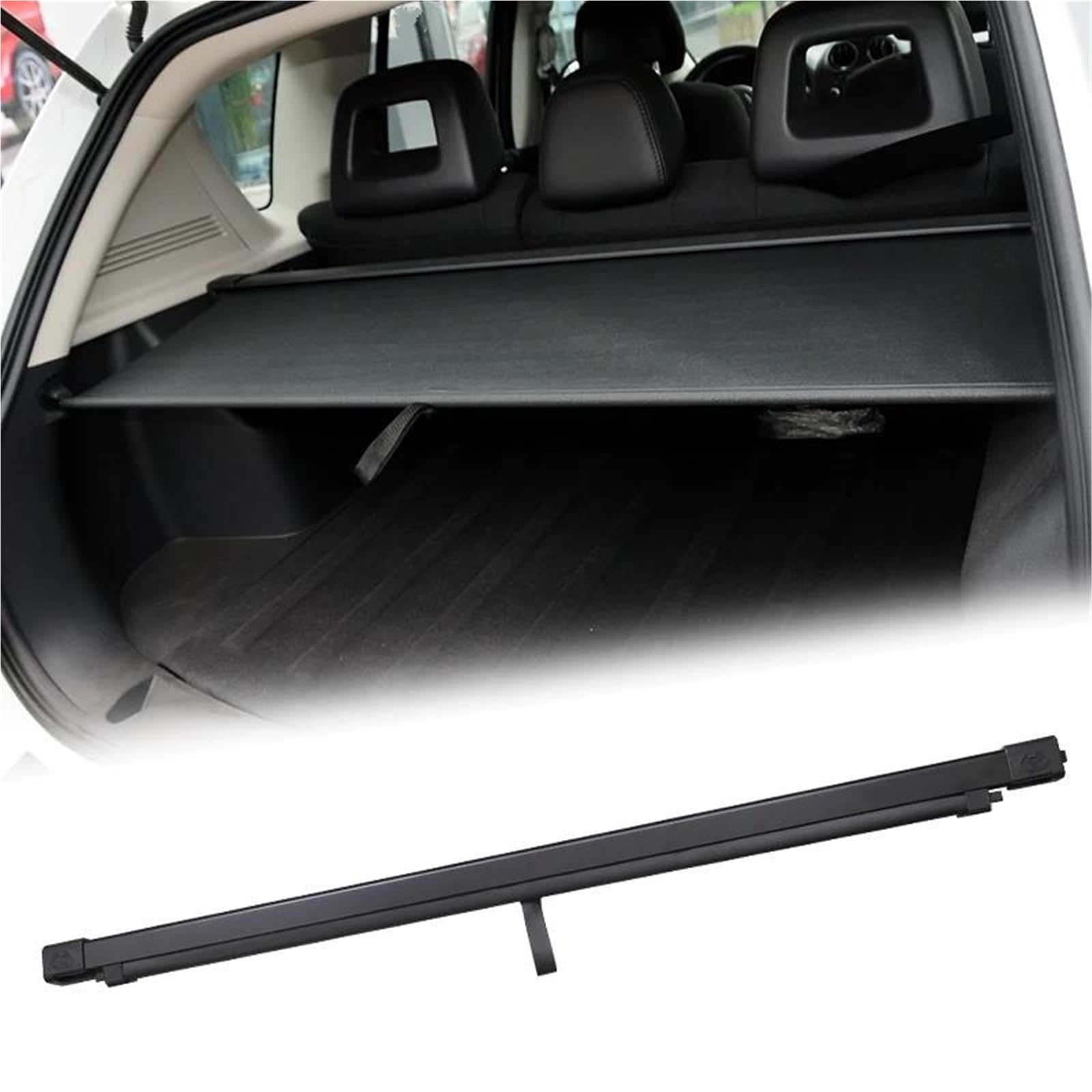 Genérico para Jeep para Compass para Patriot 2007-2012 Cubierta Retráctil Carga Maletero Estante Paquetes Escudo Impermeable Privacidad Automóviles Cubierta Carga Retráctil Maletero Coche(Canvas)