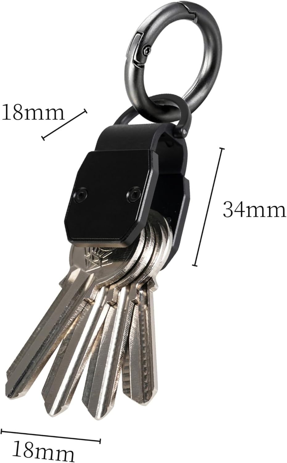 Metallic Key Organizer - Aluminum Key Organizer holder, Minimalist Innovative Keychain. - Image 2